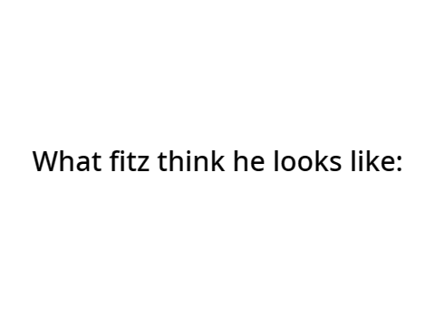 what fitz thinks he looks like