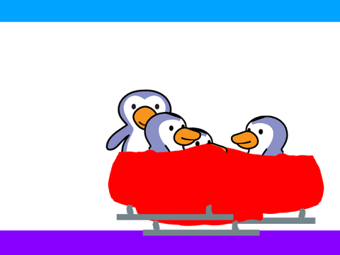 Penguin Bobsled Cross