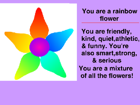 Which flower are you?