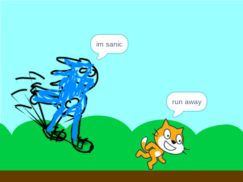 its a sanic meme