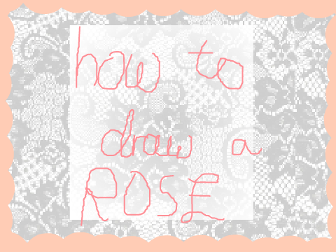 How to draw a rose