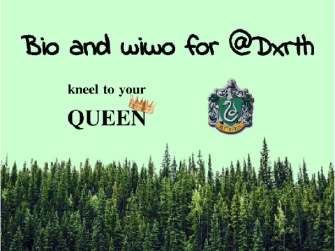 ✎ ʙɪᴏ ᴀɴᴅ ᴡɪᴡᴏ ғᴏʀ @Dxrth ♡