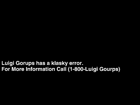 Klasky Csupo Robot logo 4000 Reboot Luigi Gorups error