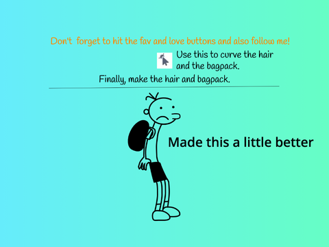 How 2 draw Greg Heffley (Diary of a wimpy kid) remix