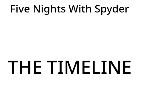 The Five Nights With Spyder Timeline