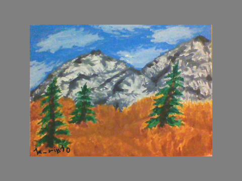 Mountain Scene Painting