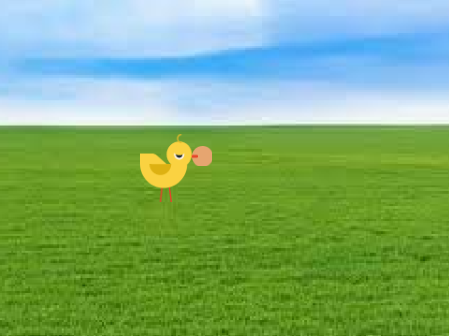 Sprite walking and bouncing a ball