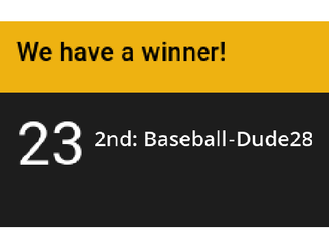 LOTTERY WINNERS!!