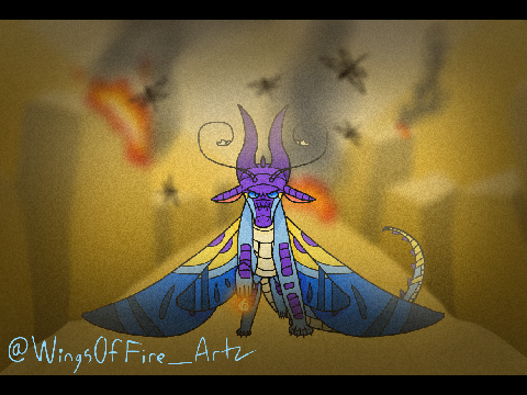 Blue's Derniere Danse - Wings of Fire Art Entry