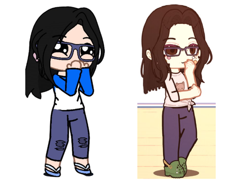 I used Gacha Nox Mod on My IRL and Main OC!