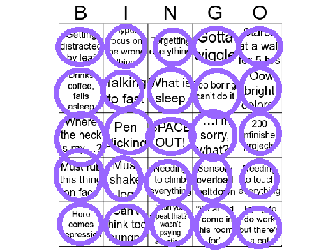 ADHD Bingo remix