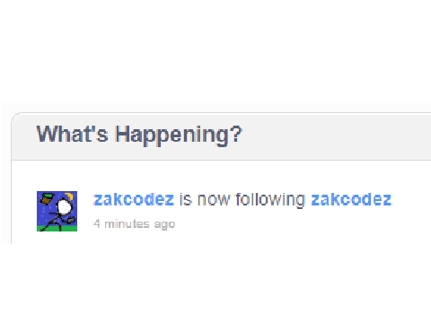 I'm following someone ...