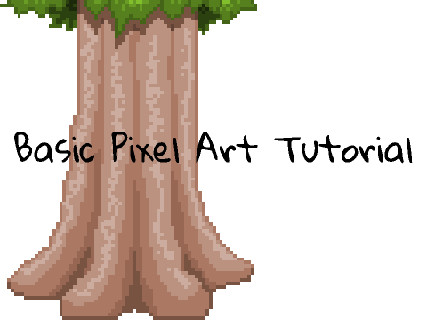 Basic Pixel Art Tutorial - Tree