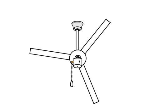 View-fan ceiling fan