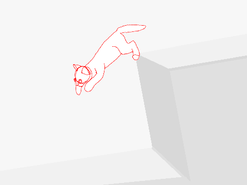 Cat jump base/study