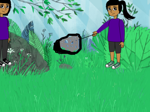 Elaina and Oliver -  Park clean up.