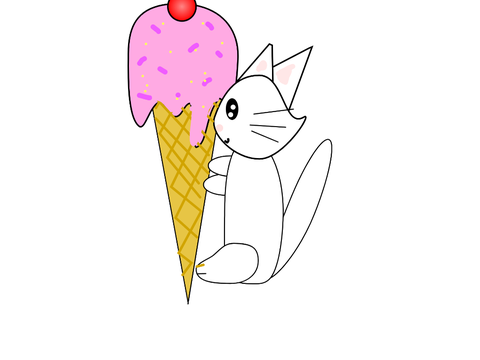 FREE CAT PFP 2 Ice Cream Kitty