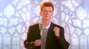 Never Gonna Give You Up played on a Mac keyboard
