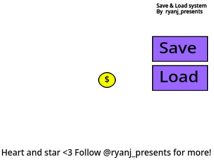 Save and Load system! (Cloud variables)