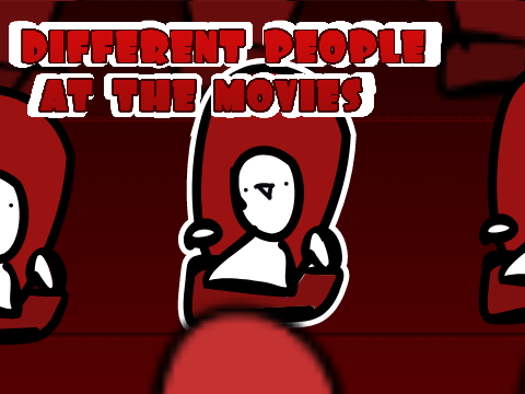 Different people at the movies