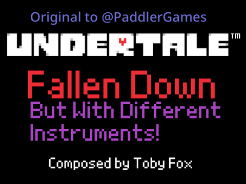 Undertale Fallen Down Noteblock remix