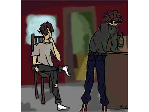 Skat and Spunk Drawing 