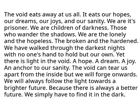 The Void