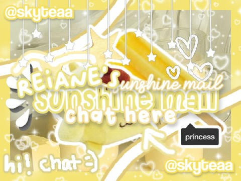 ⌢⌢⌢ reiane's sunshine mail?! ☀️