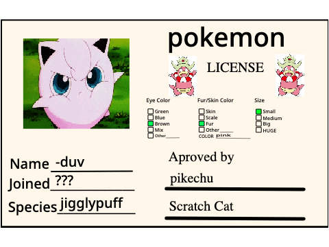 Make Your Own pokemon License
