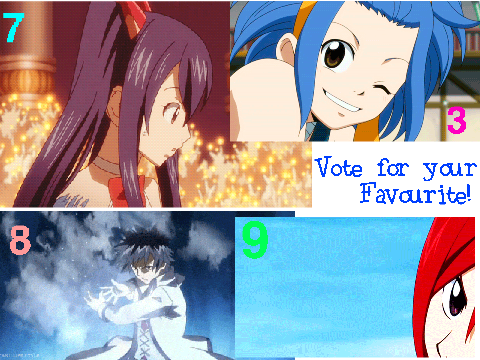 My Top 4 favourite FairyTail characters!!!!