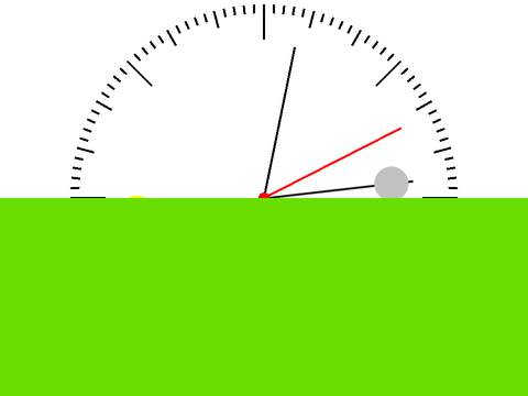 Counter-clockwise 180 Clock