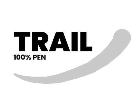 smooth pen trail.