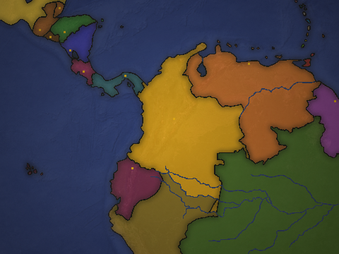 Central/South America Map