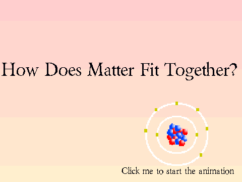 How Does Matter Fit Together
