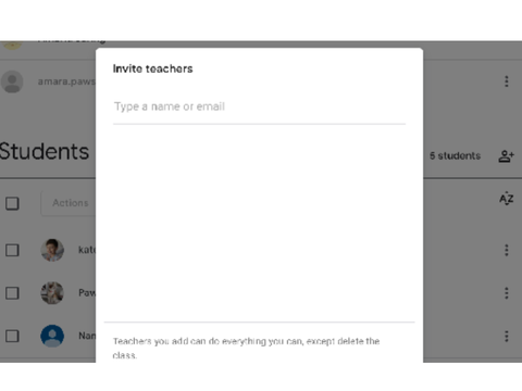 How to make student a teacher classrooom edit class