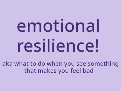 emotional resilience!