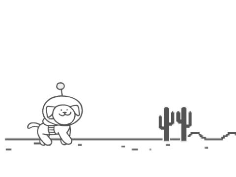 Dinosaur Game but it's Dot