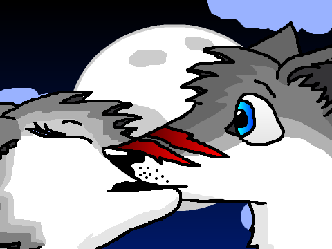 full moon kiss