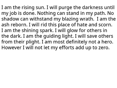 Sunrise Oath