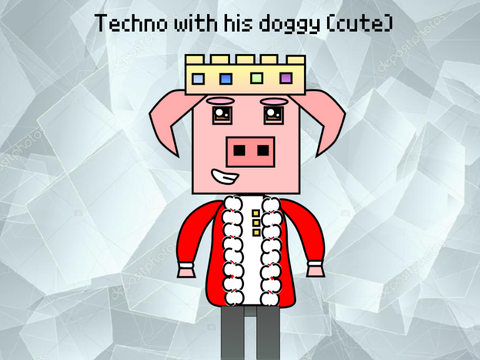 Techno with his doggy (cute)