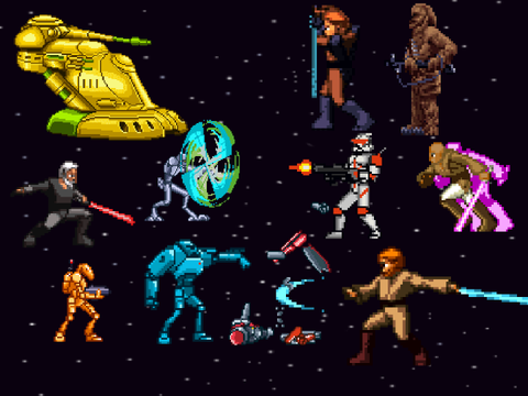 Star Wars Revenge of the Sith sprite pack v1.5