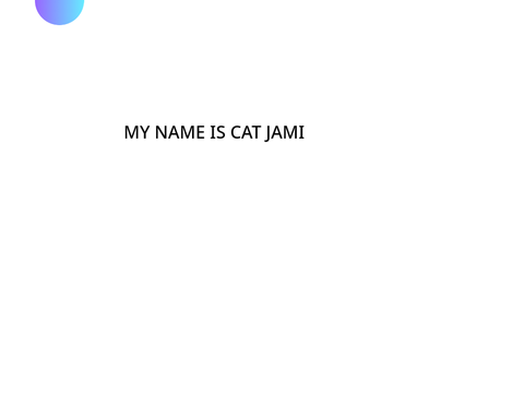 Colourful orb and da Jami cat