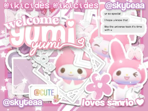 ✰〃 300+ ୨୧ bᰔnner c✿ntest ▨▢ entry for yumi!! <3