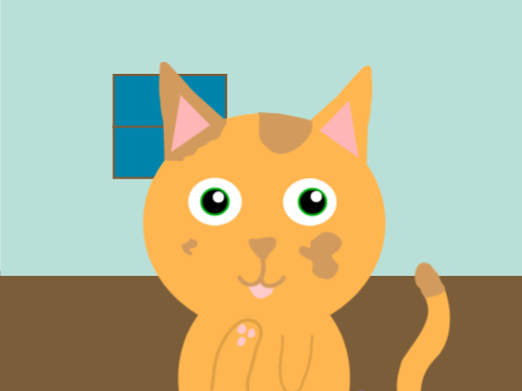 Ugly cat drawing