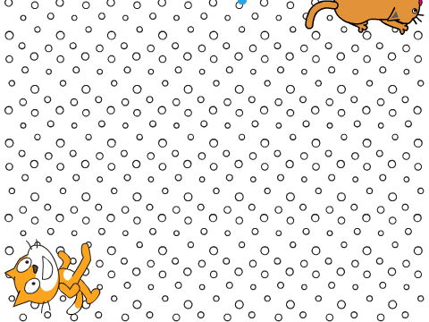 Cat drool tic tac toe!
