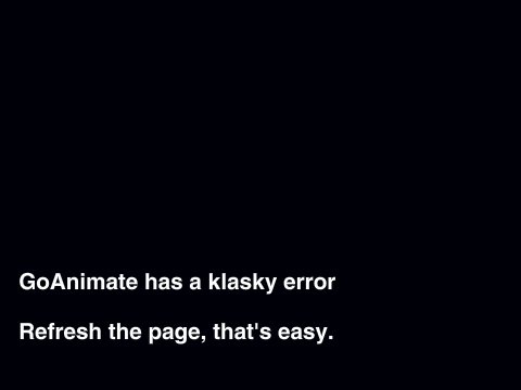 Klasky Csupo Robot logo 4000 GoAnimate error