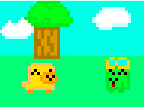 Ducko meets a friend