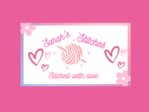 Making a Fake Shop! Sarah's stitches