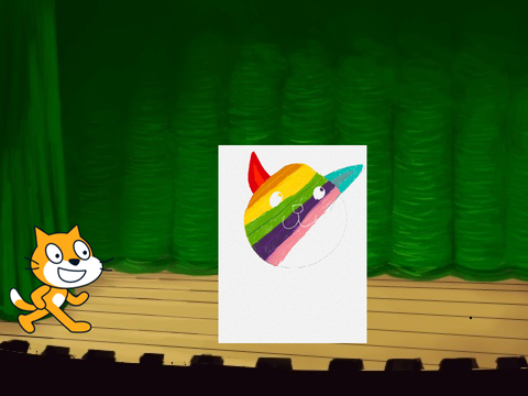 Rainbow cat! - Scratch Cat theaters