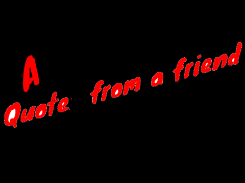 A quote from a ????